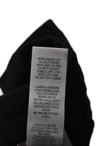 Good American Women Black High Rise Ankle Cropped Jeans Size 14