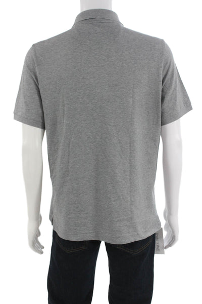 Vineyard Vines Mens Gray Collared Short Sleeve Polo Preppy Size M