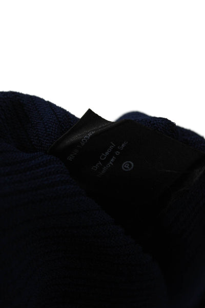 Elizabeth and James Womens Fit and Flare Sweater Dress Dark Blue Size S