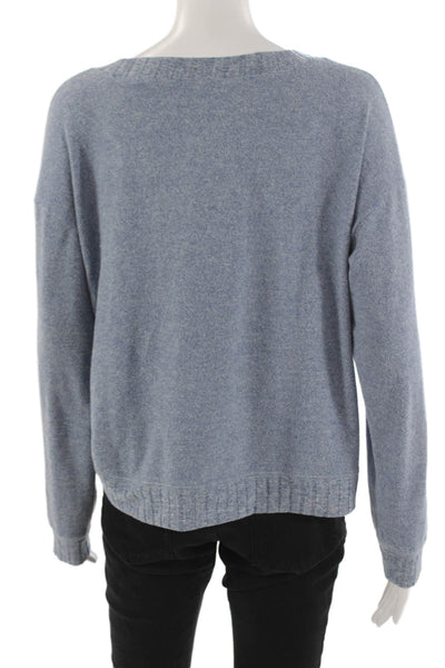 Z Supply Unisex Pullover Sweater V-Neck Long Sleeve Blue Size M