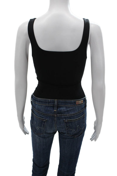 Babaton Women One Piece Jumpsuit Sleeveless Square Neck Black Size XS