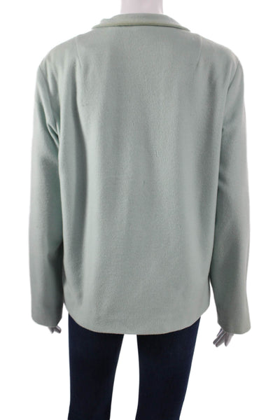 Dana Buchman Women Cashmere Button Long Sleeve Jacket Light Blue Size 6