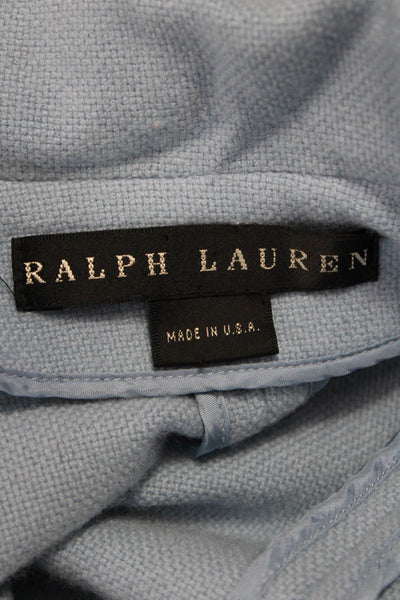 Ralph Lauren Black Label Unisex Light Blue Cashmere Blazer Size 12