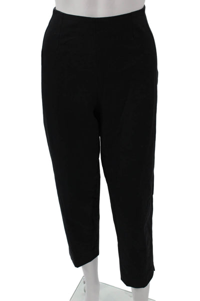 Piazza Sempione Women Ankle Cropped Dress Pants Black Size 46
