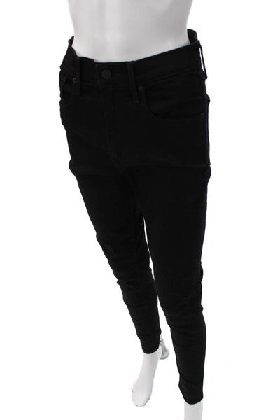 Levis Womens Skinny Black Jeans Button Size 30