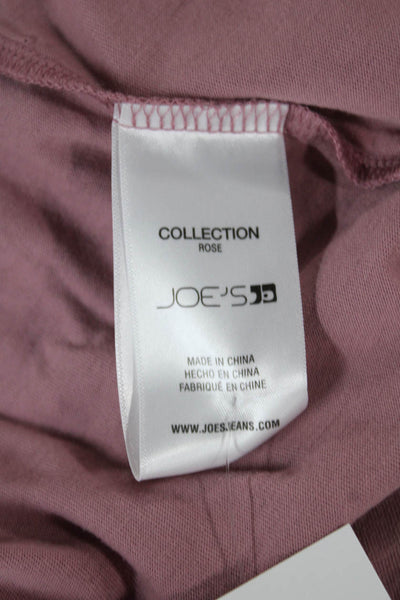 Joes Womens Basic Pink Cotton Round Neck Short Sleeve T-Shirt Size L