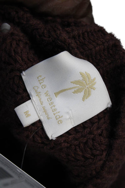 The Westside Unisex Brown Pullover Sweater Crew Neck Long Sleeve Size M