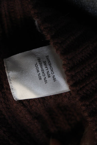 The Westside Unisex Brown Pullover Sweater Crew Neck Long Sleeve Size M
