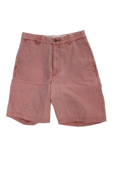 Murrays Toggery Shop Mens Chino Shorts Pink 100% Cotton Button Size 28