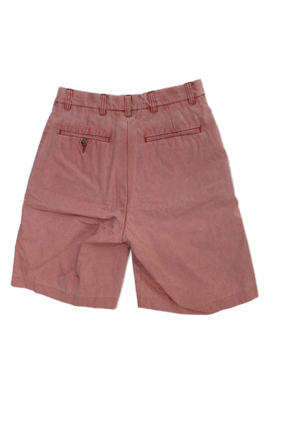 Murrays Toggery Shop Mens Chino Shorts Pink 100% Cotton Button Size 28