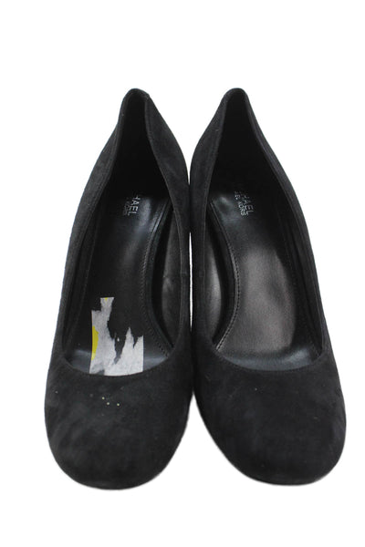 Michael Michael Kors Womens Suede Porter Flex Pumps Shoes Black Size 8.5M