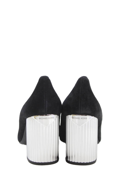Michael Michael Kors Womens Suede Porter Flex Pumps Shoes Black Size 8.5M