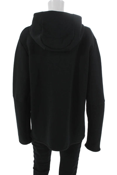 Nike Unisex Adults Full Zip Hoodie Black Cotton Size L