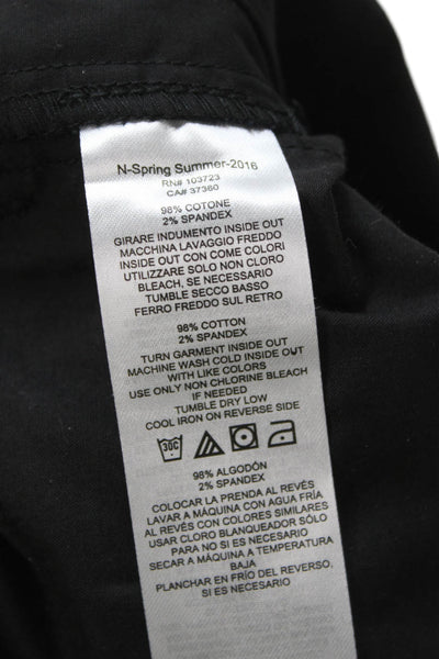 Armani Exchange Mens Chino Pants Black Cotton Stretch Size 29