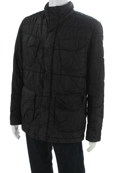 Boss Hugo Boss Mens Quilted Black Jacket Size 42