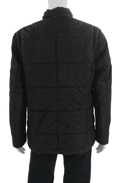 Boss Hugo Boss Mens Quilted Black Jacket Size 42