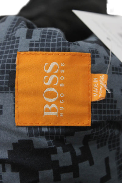 Boss Hugo Boss Mens Quilted Black Jacket Size 42