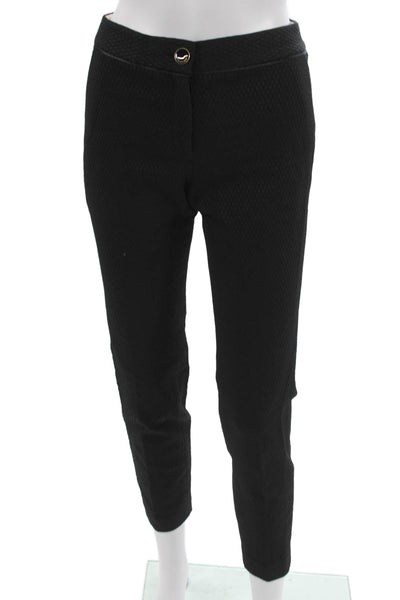 Ted Baker London Womens Ankle Cropped Dress Pants Black Button Size 0