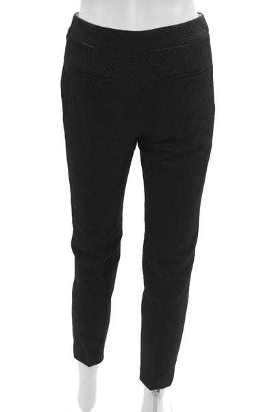 Ted Baker London Womens Ankle Cropped Dress Pants Black Button Size 0