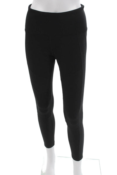Zella Womens Compression Leggings Black Polyester Solid Size M