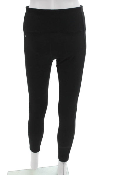 Zella Womens Compression Leggings Black Polyester Solid Size M