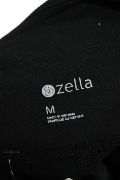 Zella Womens Compression Leggings Black Polyester Solid Size M