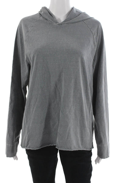 Standard James Perse Unisex Pullover Hoodie Gray Cotton Size 2