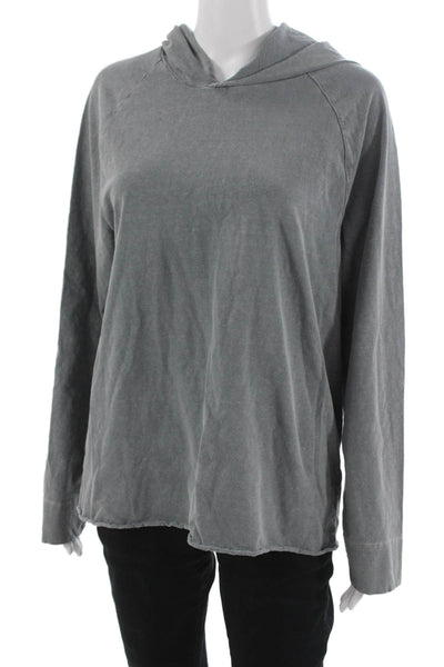 Standard James Perse Unisex Pullover Hoodie Gray Cotton Size 2