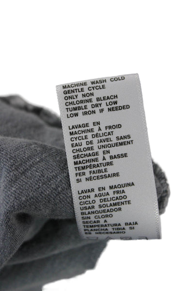 Standard James Perse Unisex Pullover Hoodie Gray Cotton Size 2