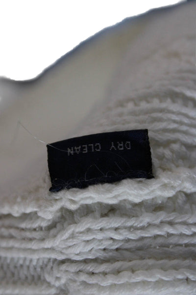 Polo Ralph Lauren Mens White Cotton V-Neck Pullover Sweater Long Sleeve Size XL
