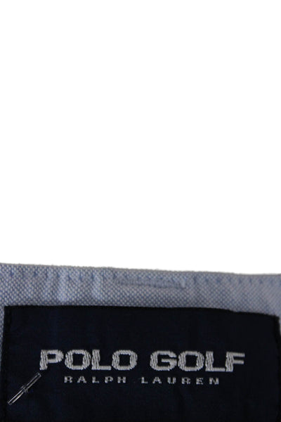 Polo Golf Ralph Lauren Mens Chino Shorts Light Blue 100% Cotton Button Size 38