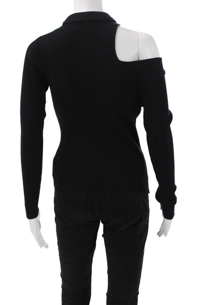 ASTR Womens Black Turtleneck Pullover Sweater Polyester Long Sleeve Size XS