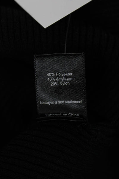 ASTR Womens Black Turtleneck Pullover Sweater Polyester Long Sleeve Size XS