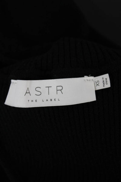 ASTR Womens Black Turtleneck Pullover Sweater Polyester Long Sleeve Size XS