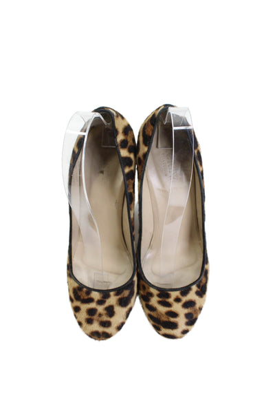 J Crew Round Toe Slip-On Animal Print Pumps Shoes Size 7