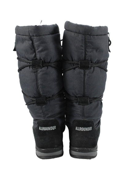 Allrounder Womens Lace Up Waterproof Snow Boots Navy Black Size 6
