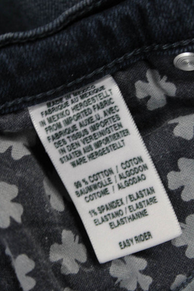 Lucky Brand Womens Straight Jeans Blue Low Rise Button Cotton Size 6