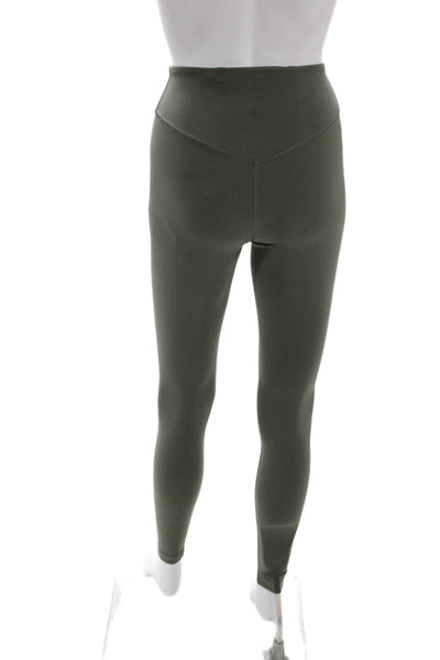 Lululemon Womens Compression Leggings Green Polyester Blend Size 4
