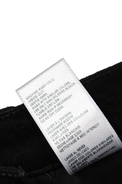 Current/Elliott Women Straight High Rise Jeans Black Size 26
