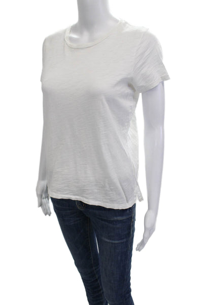 Goldie Women Basic White Prima Cotton Crew Neck T-Shirt Size S