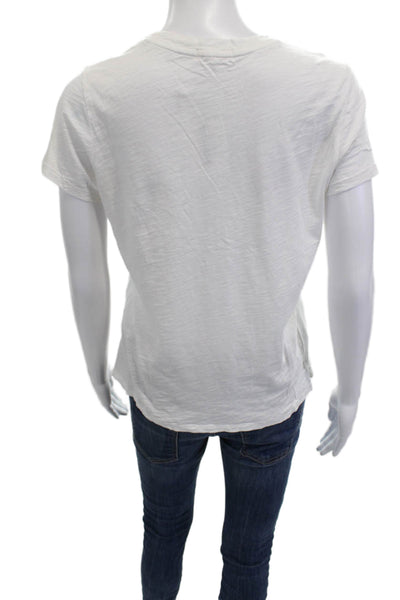 Goldie Women Basic White Prima Cotton Crew Neck T-Shirt Size S