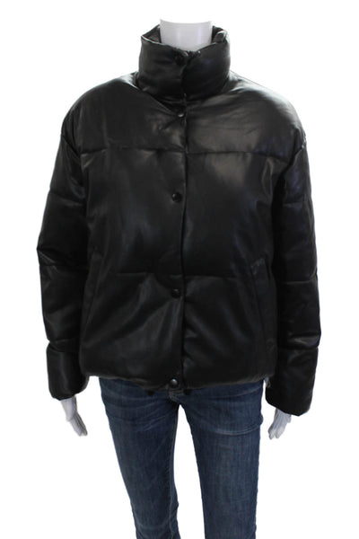 Zara Mens Puffer Quilted Jacket Black Size S