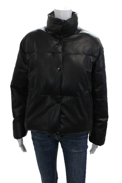 Zara Mens Puffer Quilted Jacket Black Size S