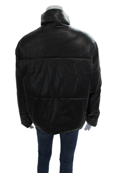 Zara Mens Puffer Quilted Jacket Black Size S