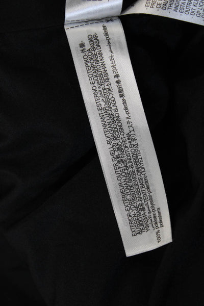 Zara Unisex Black Quilted Puffer Jacket High Neck Drawstring Polyester Size S