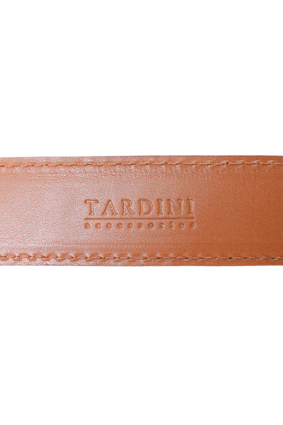 Tardini Mens Genuine American Alligator 1 & 1/8" Buckle Belt Cognac Size 44