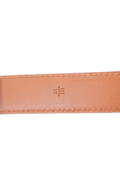 Tardini Mens Genuine American Alligator 1 & 1/8" Buckle Belt Cognac Size 44