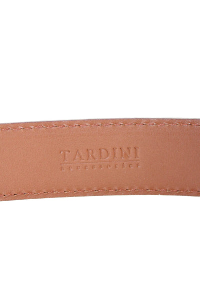 Tardini Womens Genuine American Alligator Beauty Compact Mirror Case Matte Black