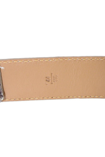 Tardini Mens Genuine American Alligator 1 1/8" Buckle Belt Black Combo Size 44