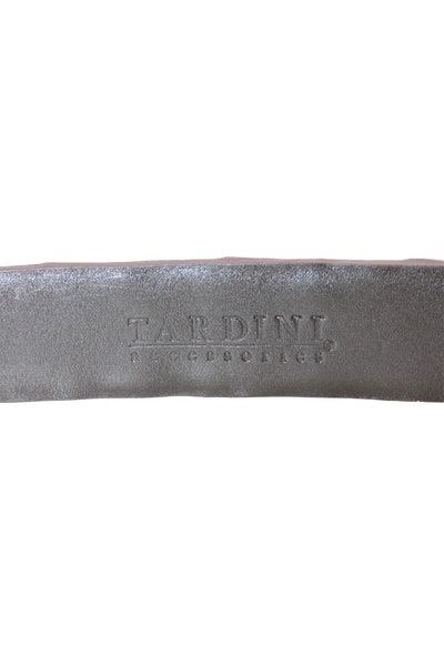 Tardini Mens Genuine American Alligator 1 1/8" Buckle Belt Chocolate Size 42